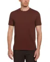 Perry Ellis Men's Big And Tall Texture Block T-shirt In Rum Raisin
