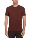 Perry Ellis Men's Big And Tall Texture Block T-shirt In Rum Raisin,red