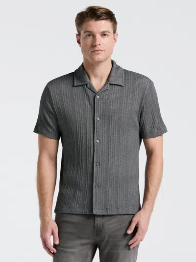 Perry Ellis Men's Ribbed Stripe Shirt In Gray