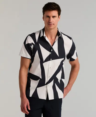 Perry Ellis Men's Sail Print Short Sleeve Shirt In Multi