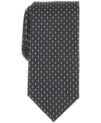 Perry Ellis Men's Sampson Classic Geometric Tie In Black