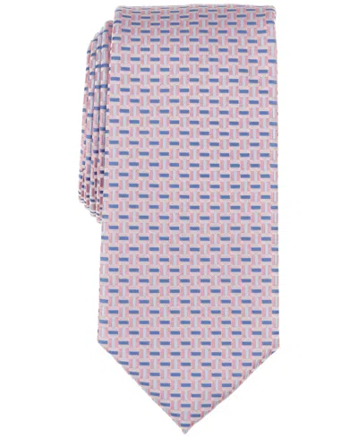 Perry Ellis Men's Sampson Classic Geometric Tie In Pink