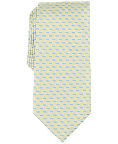 Perry Ellis Men's Sampson Classic Geometric Tie In Yellow