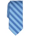 Perry Ellis Men's Satin Stripe Solid Tie In Blue
