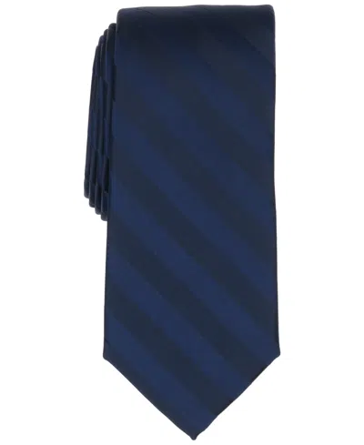 Perry Ellis Men's Satin Stripe Solid Tie In Blue