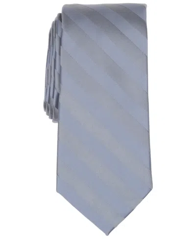 Perry Ellis Men's Satin Stripe Solid Tie In Blue