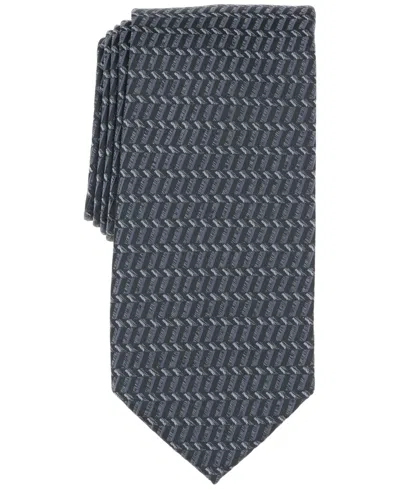 Perry Ellis Men's Scanlon Geo-pattern Tie In Black