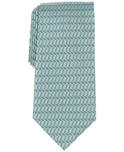 Perry Ellis Men's Scanlon Geo-pattern Tie In Sage