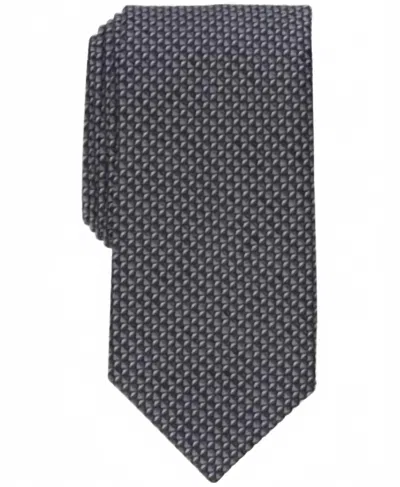 Perry Ellis Men's Serrano Mini Neat Tie In Black In Blue
