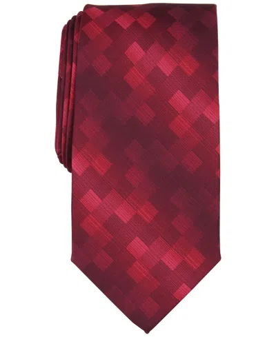 Perry Ellis Men's Shaded Square Tie In Red