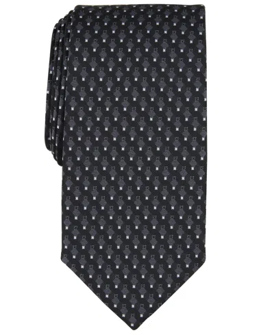 Perry Ellis Men's Shepard Dot Tie In Black