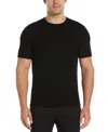 Perry Ellis Men's Tech Knit Sweater T-shirt In Black