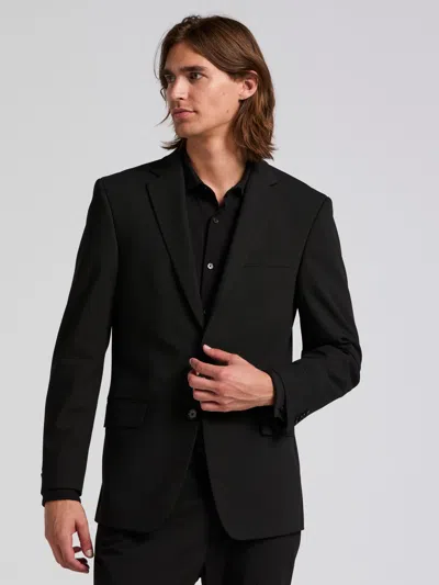 Perry Ellis Men's Skinny Fit Gabardine Suit Jacket In Black