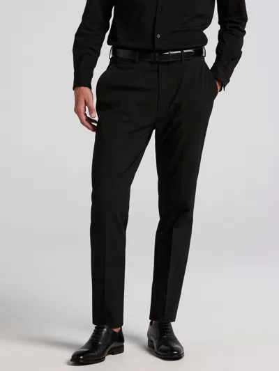 Perry Ellis Men's Skinny Fit Performance Gabardine Stretch Pants In Black