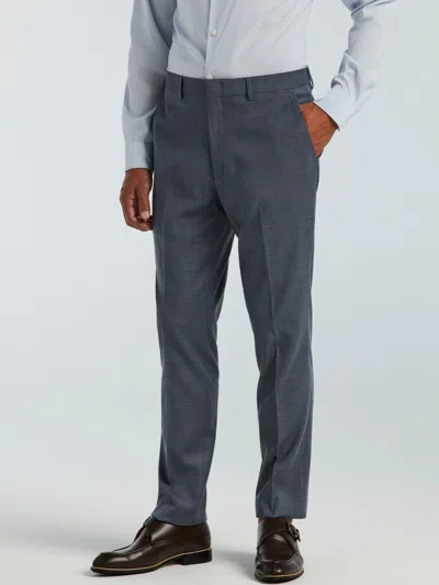 Perry Ellis Men's Skinny Fit Textured Suit Pants In Blue