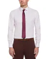 Perry Ellis Men's Slim Fit Button-down Circle Pattern Dress Shirt In Salmon,orange