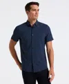 Perry Ellis Men's Slim Fit Diamond Geo Print Shirt In Blue
