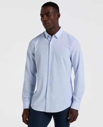 Perry Ellis Men's Slim-fit Diamond Geo Print Shirt In Blue