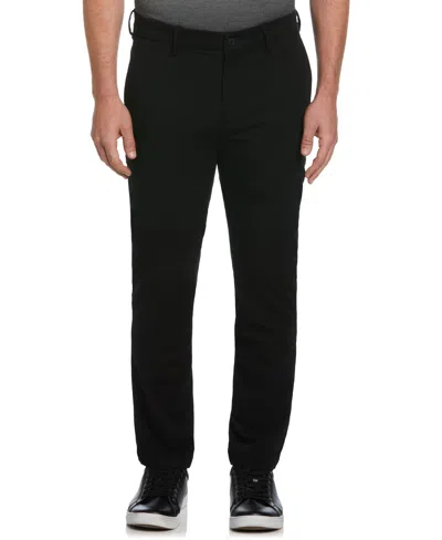 Perry Ellis Men's Slim Fit Dyed Solid Twill Chino Pants In Black