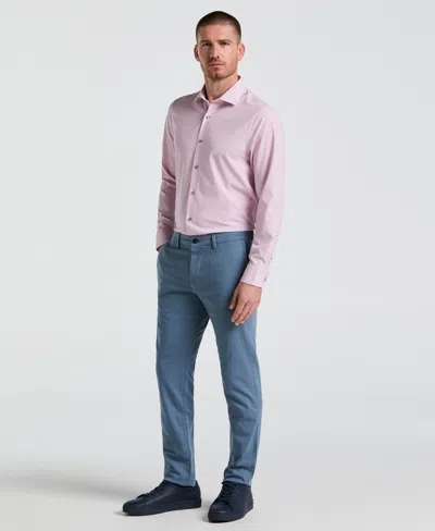 Perry Ellis Men's Slim Fit Dyed Solid Twill Chino Pants In Copen Blue