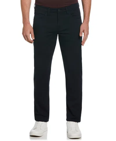 Perry Ellis Men's Slim Fit Dyed Solid Twill Five Pocket Pants In Dark Sapphire,blue