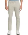 Perry Ellis Men's Slim Fit Dyed Solid Twill Five Pocket Pants In Moonstruck,beige