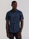Perry Ellis Men's Slim Fit Floral Print Shirt In Blue