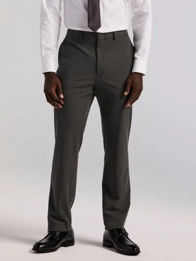 Perry Ellis Men's Slim Fit Gabardine Suit Pants In Charcoal,gray