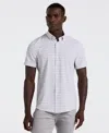 Perry Ellis Men's Slim Fit Geo Print Shirt In White