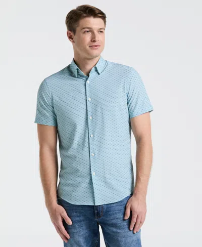 Perry Ellis Men's Slim Fit Geometric Stripe Shirt