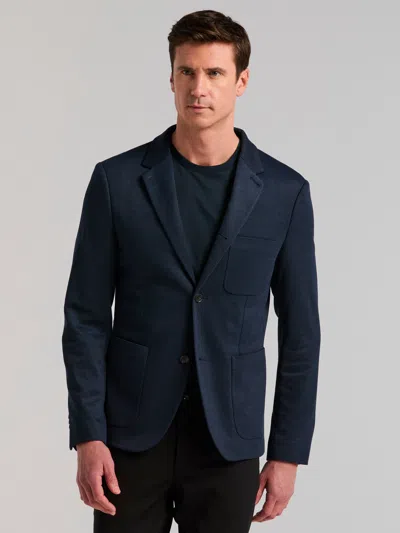 Perry Ellis Men's Slim Fit Jacquard Knit Sport Jacket In White