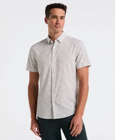 Perry Ellis Men's Slim Fit Linear Floral Shirt