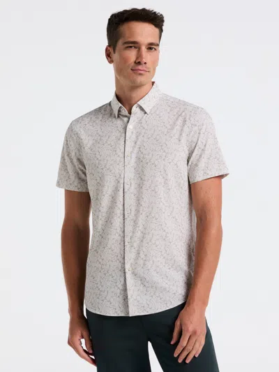 Perry Ellis Men's Slim Fit Linear Floral Shirt