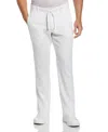 Perry Ellis Men's Regular-fit Linen Drawstring Pants In Bright White