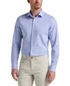 Perry Ellis Men's Dobby Cotton Stretch Slim Fit Shirt In Blue