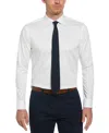 Perry Ellis Men's Slim Fit Total Stretch Performance Dress Shirt In White