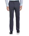 Perry Ellis Men's Slim Fit Microgrid Knit Suit Pants In Medium Navy,blue