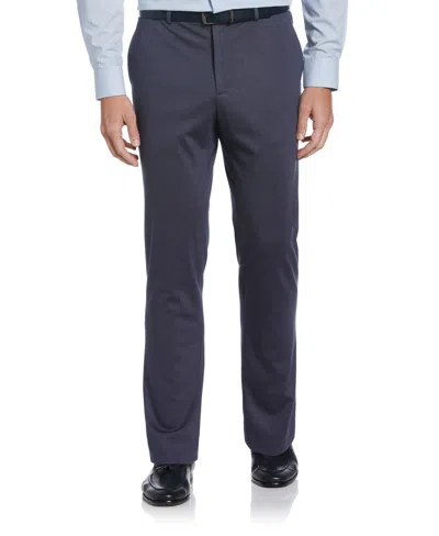 Perry Ellis Men's Slim Fit Microgrid Knit Suit Pants In Medium Navy,blue