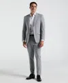 Perry Ellis Men's Slim Fit Mini Grid Pattern Suit Jacket
