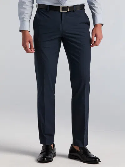 Perry Ellis Men's Slim Fit Mini Plaid Suit Pants In Dark Sapphire,blue