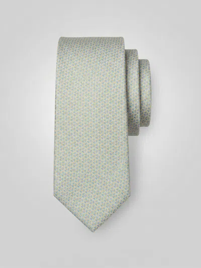 Perry Ellis Men's Slim Fit Patterned Necktie In Yellow