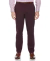 Perry Ellis Men's Slim Fit Performance Tech Suit Pants In Winetasting,red