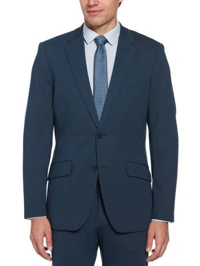 Perry Ellis Men's Slim Fit Pindot Stretch Knit Suit Jacket In Blue