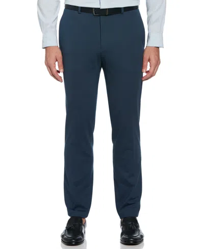 Perry Ellis Men's Slim Fit Pindot Stretch Knit Suit Pant In Azure,blue