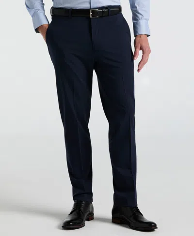 Perry Ellis Men's Slim Fit Pinstripe Suit Pants In Blue