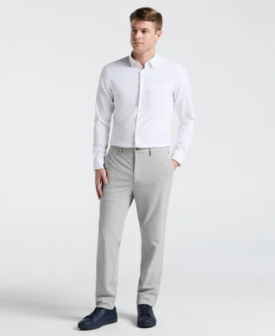 Perry Ellis Men's Slim Fit Seersucker Stripe Suit Pants In Grey,white,gray
