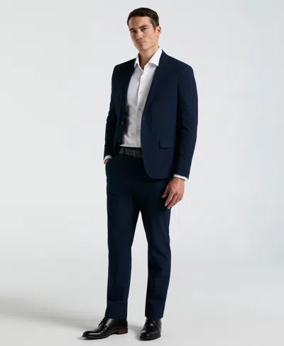 Perry Ellis Men's Slim Fit Seersucker Stripe Suit Jacket In Navy,blue