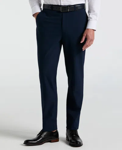 Perry Ellis Men's Slim Fit Seersucker Stripe Suit Pants In Navy,blue