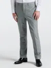Perry Ellis Men's Slim Fit Solid Linen Blend Pants In Gray