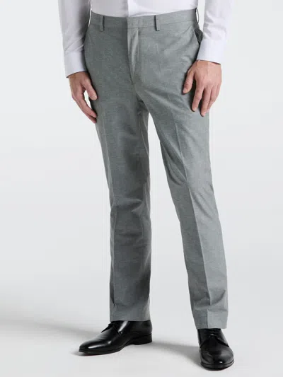 PERRY ELLIS MEN'S SLIM FIT SOLID LINEN BLEND PANTS